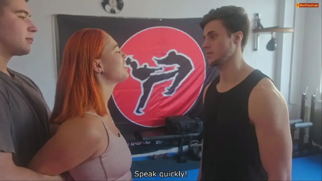 Robbery attempt While our superheroine Nastya is working out in the gym, two guys come to her, she doesn’t understand what’s going on, but it turns out they were already at her house and couldn’t open the safe,