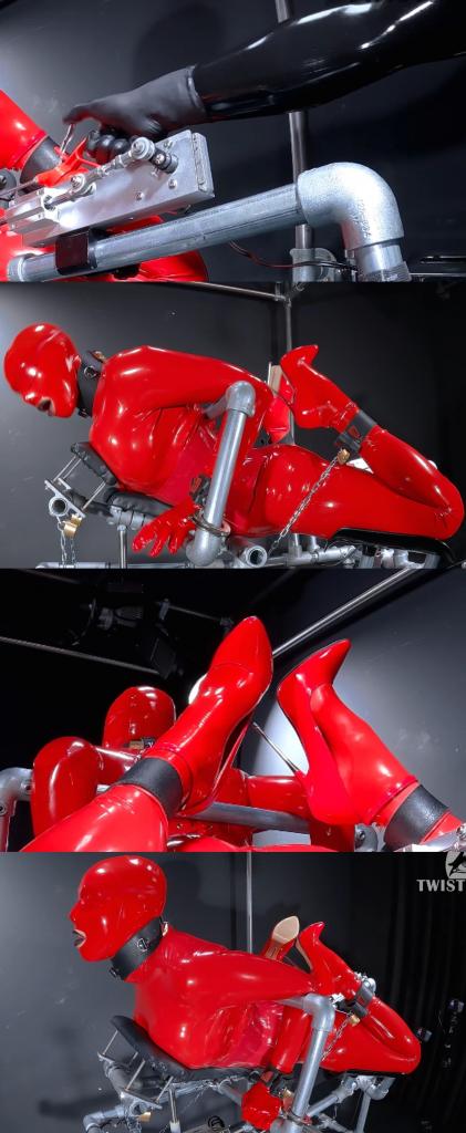 Climax Slut on Hog Tie Machine 当然，我们亲爱的高潮荡妇不得不尝试骑猪捆缚机...超敏感容易高潮的淫荡妇女身着超紧红色乳胶头套和全包乳胶衣和红色高跟鞋，头戴带锁皮革项圈。双手被铁管放置束缚，双拳被乳胶完美包裹，全身被固定四肢，双腿和双手被皮革铁铐紧缚拘束。被dildo和魔法棒不断刺激震动着后庭和洞穴。在神秘防毒面具口罩女的自慰装置机器炮机的反复的启动和暂停中，全包紧身衣荡妇像被控制的人犬母猪一样在不断的哀嚎惨叫声中疯狂强制高潮强高，可神秘女仍旧在加润滑油不愿意就此停下...<br>もちろん、私たちのお気に入りの絶頂淫婦は豚乗り拘束マシンに挑戦せざるを得ない…超敏感で容易に絶頂する淫婦は、超タイトな赤いラテックスヘッドギアとフルカバーのラテックス衣と赤いハイヒールを身にまとい、鍵付きの革首輪をつける。両手は鉄パイプで拘束され、両拳はラテックスで完璧に包まれ、全身は四肢を固定され、両足と両手は革の鉄の錠で締め上げられ拘束される。着ぐるみダーツと魔法の杖で絶えずアンアレクサンダーや洞穴を刺激される。神秘的な防毒マスクのラテックスマスクをした女性の自慰装置マシン砲の繰り返しのスタートと停止の中で、フルカバーのタイト衣をまとっていた淫婦は、人犬メスの豚のように絶えず悲鳴と惨叫の中で狂ったように強制的に絶頂させられるが、神秘的な女性はまだ潤滑油を加え、そこで止まろうとしない..<br>Of course our Dear Climax Slut had to try ride on hog tie machine...A lascivious woman, who is ultra-sensitive and prone to orgasm, wears a tight red latex headpiece, a full-body latex suit, and red high heels. She wears a leather collar with a lock around her neck. Her hands are bound with iron pipes, her fists are perfectly wrapped in kigurumi latex, and her entire body is immobilized, with her legs and hands tightly bound with twistedrama leather and iron kig shackles. Her backyard and cave are constantly stimulated by a dildo and a magic wand. In the repeated start and stop of the mysterious gas mask latex mask female masturbation device machine gun, the full-body tight-fitting clothes slut is like a controlled person, dog, or sow, constantly howling and screaming in a frenzied forced orgasm. However, the mysterious woman continues to add lubricant and is unwilling to stop...<br><br>BDSM/Latex/Solo/Domination/Bondage/MILF/Fucking Machine/High Heels/Anal Orgasms/Fucking Machine Orgasm/Trans Orgasm/Latex Trans/Fucked Orgasm/Latex Catsuit Fuck/Latex Trap/Bemyhole/Rubber Doll/zentai/fetish<br>BDSM/ラテックス/ソロ/支配/縛り/全身タイツ/セックスマシン/ハイヒール/アナルオーガズム/セックスマシンオーガズム/トランスオーガズム/ラテックストランス/イキオーガズム/ラテックスキャットスーツセックス/ラテックストラップ/Bemyhole/ゴム人形/全身スーツ/フェティッシュ<br>BDSM/乳胶/单人独奏/支配/束缚/熟女/欢愉机器/高跟鞋/被x强高/乳胶全包紧身衣欢愉/乳胶陷阱/被困/乳胶娃娃/全身连体衣/恋物癖<br>Published: 17.10.2025