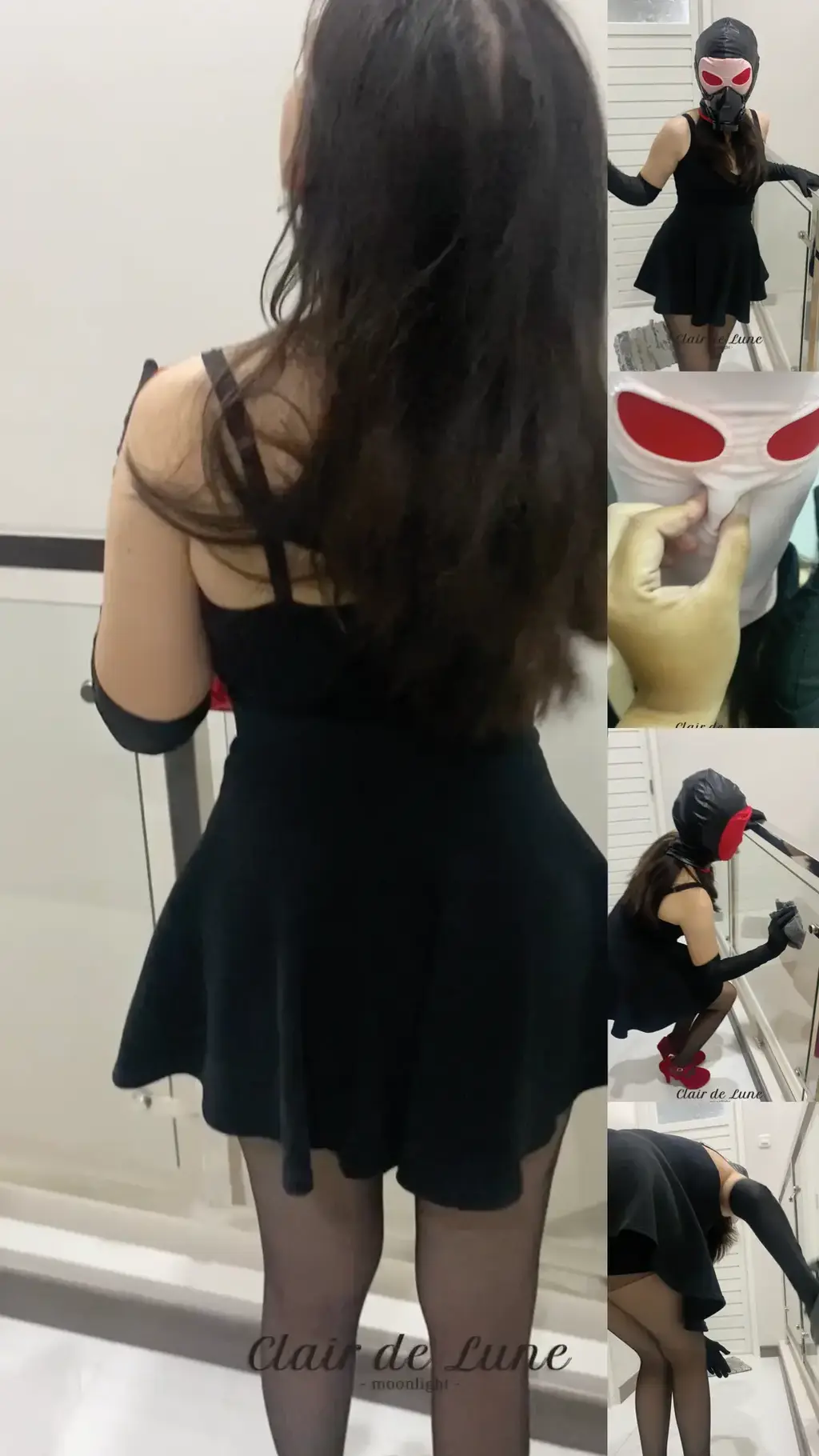 《克莱尔deLune》清洁任务！边清洁边训练！可爱娃娃 嗨！<br>这是克莱尔的新视频。<br>克莱尔需要打扫楼梯，她得穿得体面些！<br>高跟鞋、丝袜、手套，当然还有迷你裙！<br>打扫的时候，主人会命令克莱尔做好防护措施。<br>而且，所有东西都必须紧身！<br>可怜的克莱尔，她得这样打扫楼梯。<br>Hi! <br>This is a new video of Claire<br>Claire needs to do cleaning for the stairs, she need to wear proper outfit!<br>High heels, stockings, gloves, and of course Mini Skirts!<br>later while cleaning, Master will order Claire to protect herself more<br>and one things which must, is all need to be tight!<br><br>Poor Claire, she need to clean the stairs this way