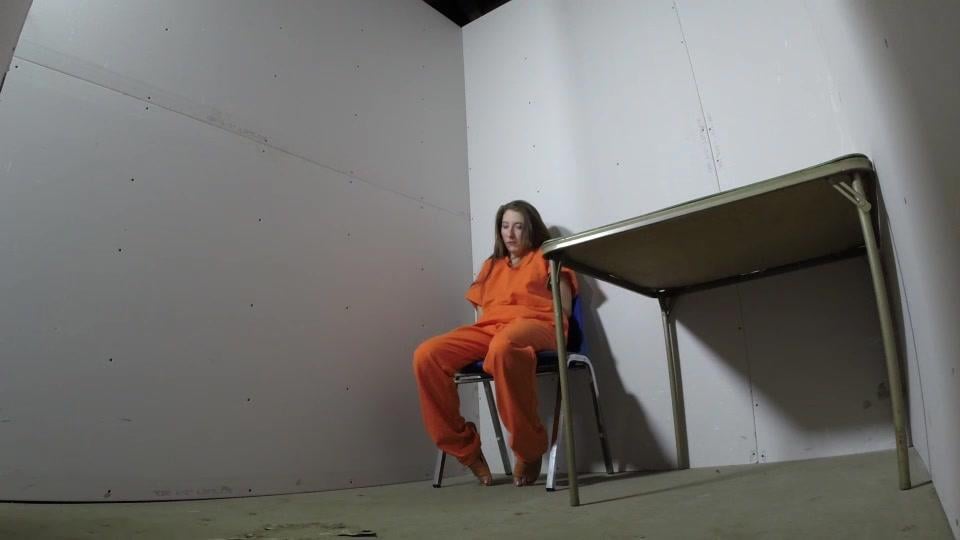 Gianna Love’s First arrest part#2 locked in her cell still in transport restraints when the guard comes in and lets her out