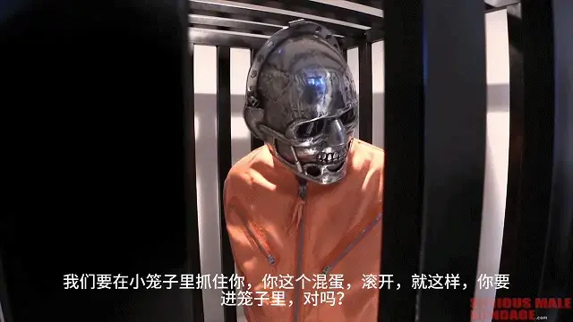 Contamination Control 【中文】第一段：污染控制行动在新牢房进行，这个故事与病毒污染有关，但细节似乎相当模糊。第二段展示了我们的朋友Wired4Fun和MindControl。我们想尝试一下最近购买的酷炫头盔，以及上次去慕尼黑皮具店时买的一些超重的金属手铐。Needless to say, we have a good time at the SeriousBondage Institute. When people come to visit things take on a life of their own and get a little crazy. Everyone wants to be in a bondage video and sometimes we just make stuff up to have fun. This is the case with the two videos in this update. One is titled 'Contamination Control' and the other is titled 'Skull Helmet'.<br><br>Contamination Control takes place at Bind's new jail cell in Hampton Iowa. We wanted to try out a rescue stretcher which he had purchased at a surplus store. One thing lead to another and before you knew it we had cooked up a story utilizing our friends Tony Orlando and Fear Slave. The story has something to do with a virus contamination, but the details seem rather vague.<br><br>The second video features our friends Wired4Fun and MindControl. We wanted to try a cool skull helmet which Wired4Fun had purchased recently, and some super heavy metal shackles we got during our last trip to the leather store Parus-Leder in Munich.