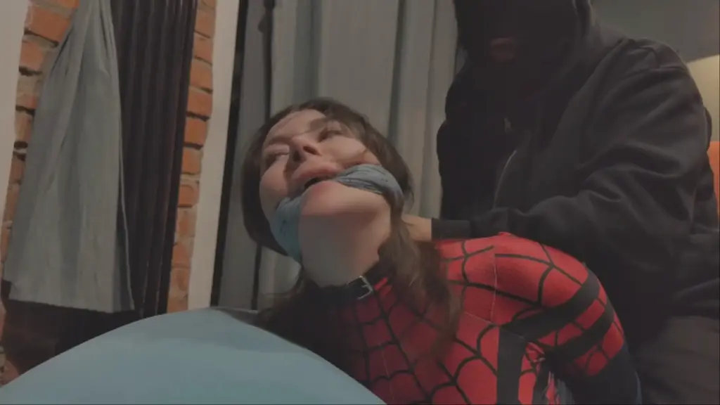 Whatever You Say Master(Spider girl) our superheroine super heroine spider natasha is in peril....!! will she escape>??