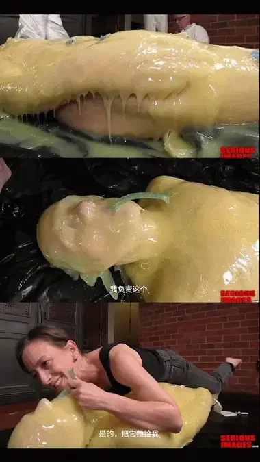 Elise Graves - Amber Silicone Encasement Part 1-2-3 【中文serious】TAG：胶水/硅胶木乃伊、导尿管、电击、快乐棒强高。这次我们使用了更多的硅胶，使其覆盖范围更广，厚度也更大。我们还加入了一些黄色染料，从而呈现出更有趣的琥珀色。这种硅胶工艺并不便宜。总的来说，这个场景花费了我们大约800美元，更不用说需要三个人来混合和涂抹硅胶了。Elise Graves and I have shot a few scenes using liquid silicone in the past, but this is the best scene so far. This video features our friend Strange Hobbies (on Twitter and Fetlife) who lives is France. He's a kinky guy for sure, and loves to experience strange and unusual activities and kinky gear. He loves the unique bodily sensations he gets from his play. The intense silicone experience in this video is not a stretch for him because he has experienced full-body plaster and fiberglass castings, both on the giving and receiving end.<br><br>We have done this same silicone treatment with Strange Hobbies previously, but this time we used more silicone which provided better coverage and thickness. We also added a bit of yellow dye, which created a more interesting amber color. This ilicone play is not cheap. When all was said and done, this scene cost us around $800, not to mention needing three people to mix and apply the silicone.<br><br>As you may know by now, Elise Graves is also a sensation seeker. She also loves to experience unusual exotic activities and is well-versed in both giving and receiving. Elise Graves and Strange Hobbies are a match for sure.