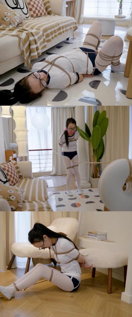 【红鲤鱼公映OG-016】体操服白丝口球走绳，M腿爬行任务【解压密码hongliyu】老片只有1080P 微信：xiaolv1071064002