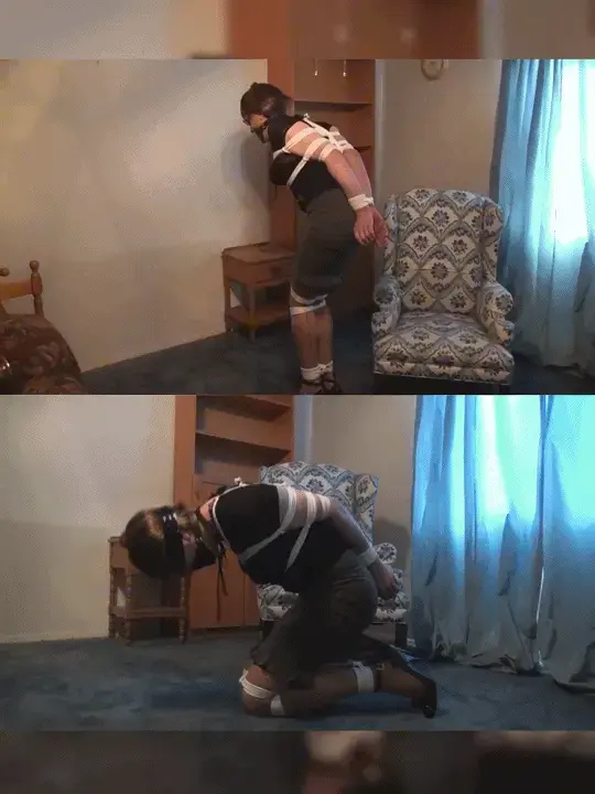 Sandra Cruelly Tied and Lashed to Her Chair 【伪娘】紧紧地绑住我的肘部，收紧胸绳，使我的上臂与胸部融为一体。后来又蒙住了我的眼睛，拿出几根绳子把我固定在椅子上。Delilah made sure that I was tied extra tight for this set, binding my elbows tightly and cinching the chest ropes so that my upper arms were fused to my chest. "You do like it tight, don't you, Sandra?" she teased as she did her work. Then once she had me gagged and later blindfolded she brought out a couple more lengths of rope to secure me to the chair. I had that "Uh oh" feeling as she secured me by the neck so that I could barely move without choking myself. Later after shooting these pictures Delilah was being especially cruel and went off to make several phone calls for the next forty-five minutes. She told me later that she was watching me through the doorway the whole time but at the time I really didn't know how much attention she was paying and could only hear the muffled sound of her voice in the next room. It was a very scary and exciting way to spend the afternoon bound, gagged, blindfolded and tied down...
