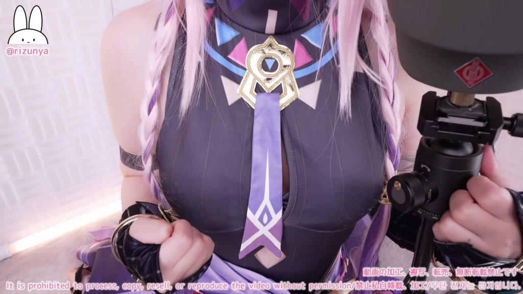 【コスプレASMR】原ネ申/シ◯ラリのコスプレでノーパン魔術師の◯淫魔法で止まらない連続射精♡無自覚甘イキでチン媚びゆるオホ声連発♡オナサポ特化耳舐めASMR♥【りずな】Cosplay Ear Lic 小姐姐Cos的是原神的茜特菈莉，用了假阳具浑身上下抽插了一遍。<br>【コスプレASMR】原ネ申/シ◯ラリのコスプレでノーパン魔術師の◯淫魔法で止まらない連続射精♡無自覚甘イキでチン媚びゆるオホ声連発♡オナサポ特化耳舐めASMR♥【りずな】Cosplay Ear Licking ASMR<span style='color:#b0b0b0;'>[隐藏文字，购买后可见]</span>