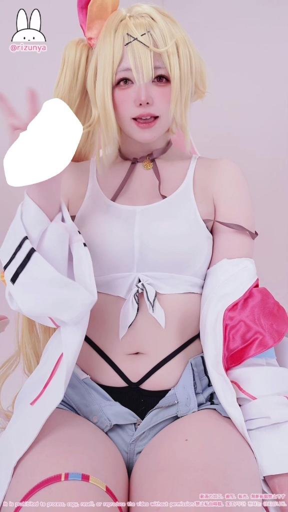 【顔あり♡潮吹きオナサポASMR】????????/????川サラ【りずな】 小姐姐Cos的是彩虹社的星川莎拉，上面吸着假阳具，下面用振动棒玩弄自己。<span style='color:#b0b0b0;'>[隐藏文字，购买后可见]</span>