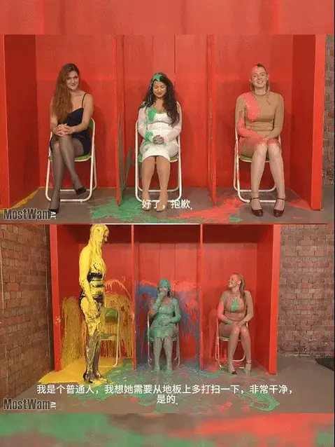 Booths Episode 3 Ester Vs Jaz Vs Ruby 【中文湿身系列】女孩们被问到问题，如果她们答对了，她们必须提名其他女孩中的一个被枪杀，如果她们做错了，她们自己也会被枪杀。Today we have Ester, Jaz and Ruby are playing the old Gunge Booth game from TopGunge. The girls are asked questions and if they get it correct, they have to nominate one of the other girls to be gunged, if they get it wrong, they get gunged themself.