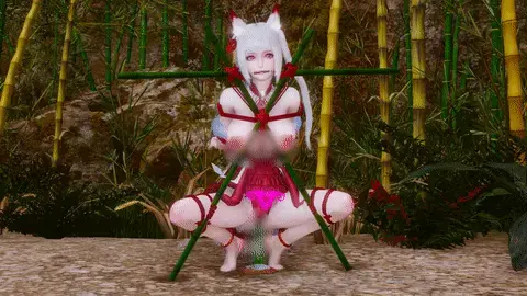 【动画】竹林献祭的白狐少女白樱被红绳竹刑贯穿下体 高潮释放灵力 瘫软满足 未来实验室总的护士No.07 被机械臂固定 脉冲装置猛插体内觉醒后 竹子 户外 吊缚 作品无漏，游戏画面，请勿模仿<br><br>在幽深的竹林深处，白狐少女被红绳紧缚，呈蹲姿固定在竹架上。一根粗壮的绿竹从下方直插入她的秘处，闪烁着粉色魔光。她雪白的狐耳颤动，红唇咬着竹枝，试图压抑呻吟。<br>这是狐族古老的“灵力献祭”仪式。为了镇压暴走的妖力，她必须在极致的羞耻与快感中释放全部灵气。粉色光环在下体绽放，每一次抽动都让她娇躯痉挛，乳尖与狐尾发光。<br>“啊……要……要融化了……”白樱眼眸迷离，泪光闪烁。随着一声高亢的狐鸣，璀璨粉色能量冲天而起，竹林为之颤动。仪式完成，她瘫软在竹架上，嘴角却带着满足的笑意。<br><br>在冰冷的未来实验室中，代号“护士No.07”的金发少女被固定在实验平台上。机械臂精准扣住她的手腕，将她拉成大字型。下方升起的脉冲装置猛地刺入她体内，蓝光闪烁，她的身体剧烈颤抖。<br>“啊……要坏掉了……”少女咬唇呻吟，数据流疯狂灌入大脑。实验完成后，她被换上紫色高科技战斗内衣，胸前与下体闪烁着能量核心。机械臂递来巨型脉冲枪，她单手接过，眼神从迷离转为冰冷。<br>“实验体觉醒，战斗女仆07号，准备执行任务。”她低声说道，枪口对准虚空。<br><br>个人网站&邮箱<br><span style='color:#b0b0b0;'>[隐藏文字，购买后可见]</span>