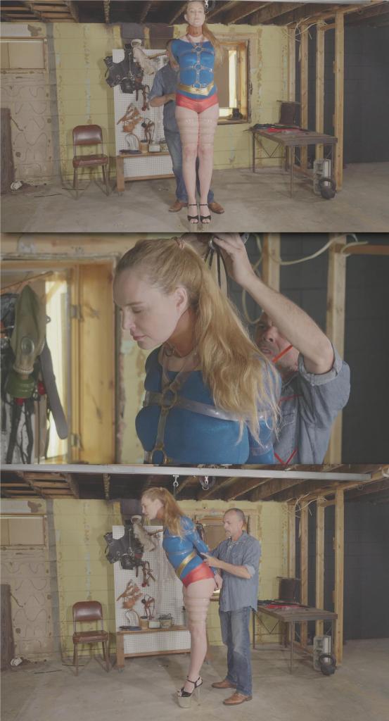 Ariel Anderssen - Ultra Girl Captured and Strapped - Episode 3 片名：Ariel Anderssen - Ultra Girl Captured and Strapped - Episode 3<br><br>This Episode starts where Episode 2 ended. More and more clear straps are buckled and cinched around Ulta Girl's body. Once strict enough, Ariel is ordered to walk in a straight line once again, but this time she is connected to the overhead trolley. This is where Episode 3 ends.<br><br>本集从第二集结束的地方开始。越来越多的透明带子扣在Ulta Girl的身上。一旦足够严格，Ariel就被命令再次直线行走，但这次她被连接到头顶的手推车上。第三集到此结束。