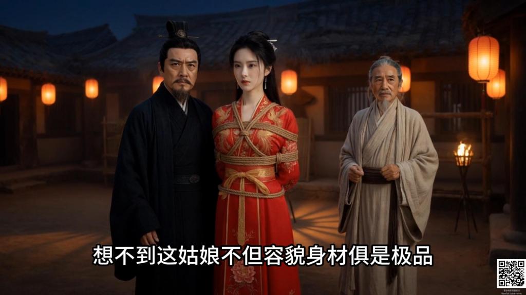 AI巨作《济世仙子06》正片汝南风云1——绝色女侠萧云衣为惩戒恶霸，假扮新娘坐上花轿，却意外落入纨绔公子之手，惨遭虐绑调教 林妙雪工作室原创，本剧是根据本工作室同名原创长篇小说《济世仙子》改编而来，喜欢古装侠女和三国题材的朋友请多多捧场。<br>本剧讲的是玄女被王母娘娘打入凡间历劫，化身为白衣女侠萧云衣，在凡间行侠仗义济世救人的故事。剧情接第4集，萧云衣告别恋人赵云，前往汝南救济灾民，在中途遇上了纨绔公子陈到和美丽善良的华佗之女华云，为了解救被陈家抢婚的华云，萧云衣假扮新娘坐上了陈府的花轿，本以为自己能借此深入虎穴惩治恶霸陈老爷，却在中途意外遭遇被自己教训过的纨绔公子陈到，未及脱缚便被陈到制服，惨遭捆绑堵嘴调教……<br>在本集向来白衣飘飘的萧仙子将首次身着大红喜服被绑，造型意料之外的非常惊艳，多了几分小女人的娇柔感，观众老爷们可自行品味。<br>【剑灵碧瑶在原本的小说剧情里是逐步变成大人形态的，因为平台规则问题，从这集开始她就直接以成人外形出场了，片尾还有相关搞笑花絮】<br>【关于观众老爷们吐槽的尺度问题，最近我也一直绞尽脑汁在探索可以做出大尺度的方法，包括第5集使用了一段国漫3D风格制作，也是在尝试突破AI的审核，争取能尽快解决这个产品痛点，有这方面经验的观众老爷也可以留言交流，作者感激不尽。在此之前，济世仙子的正剧都会加入VIP2中，剧情党们可以通过赞助20钻的方式直接观看第3、4、6集剧情（第5集是番外篇），减少不必要钻石开支，直接购买的观众老爷，作者在这里也感谢万分】<br>【作者本人是个三国迷，在创作济世仙子小说时，也是想借这次创作机会圆自己一次三国梦，所以在剧情设计上花了很多的心思查阅资料，一些《三国演义》之外的角色和梗都会被参考进来，例如人妻控曹操，顾应剑圣刘备等。在汝南篇出场的男主陈到，在三国历史上是一位非常重量级的牛人，演义里的赵云事迹，实际上是赵云和陈到的合集，对三国有兴趣的观众可以自行网上了解】