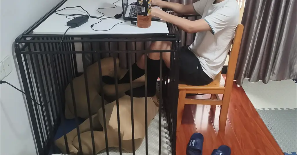 特殊订单三：情侣双人丝袜全包进笼子当脚垫 【黄苓】【人贩武汉工程部】【武汉工程部青年城工作室】<br>生日当天，男孩希望给他的对象一个惊喜……但象征真意的蛋糕里面也掺放了真正的迷药，看来真正的惊喜还在后面。<br>武汉工程部作品，黄苓导演，笛先生首席出品，多名模特参演。<br>解压密码12138SD3<br>商业合作、线下约玩加QQ281186793<br>同款全包丝袜在淘宝店NylonWeb上有售