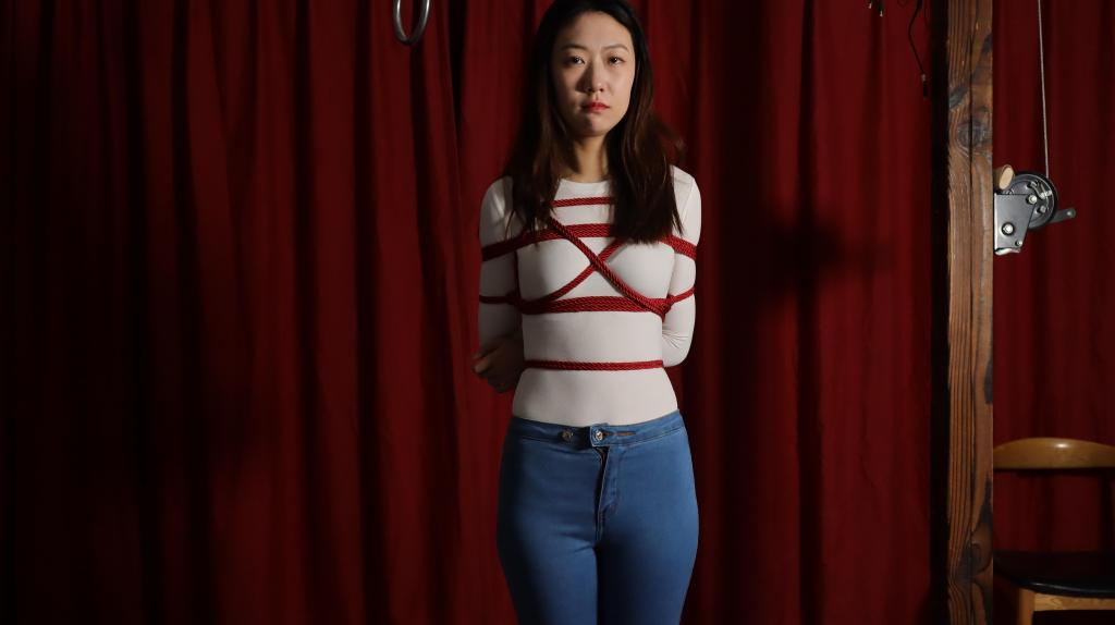 绳艺练习01 即兴捆绑美女小纯
