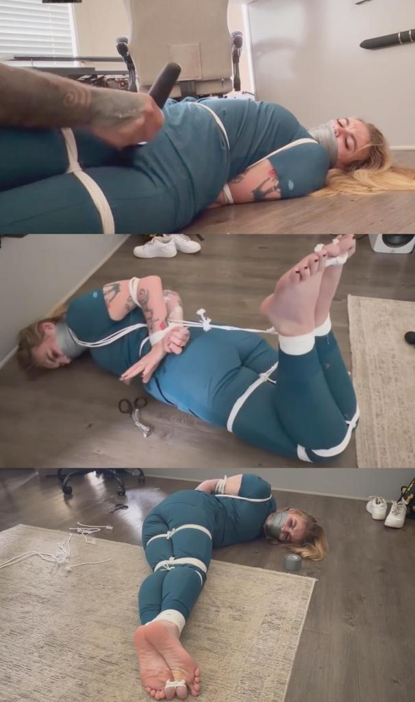 Intruder Takedown and Tight Ropes 这次制服他真是太爽了。我拼命反抗，但主人从没对我手下留情。<br><br>我反抗的时候，窒息游戏简直是我的拿手好戏。更别提主人还把我穿了一整天的脏袜子塞进了我的嘴里。这次他用的绳子真够狠的，勒得我胳膊腿都生疼。我拼命挣扎想挣脱，但绳子一点弹性都没有。<br><br>很遗憾，这次我根本逃不掉；就算我能拿到剪刀也无济于事。他把我的脚趾、脚踝、膝盖、手腕、胳膊都绑了起来，甚至连腰也缠了起来。他把我拉成弓形的时候，绳子勒得我的锁骨和脚踝都生疼。更糟糕的是，尽管我摇头拒绝，他还是让我高潮了好几次——我根本承受不住。这简直是我经历过的最棒的入室抢劫……This was a super fun take down. I also put up a genuine fight and Sir never takes it easy on me.<br><br>When I act up the breath play is such a shining part for me. Not to mention Sir also stuck my dirty socks in my mouth that I wore all day long. The rope he used this time was a bitch. It pinched very tight around my legs and arms. I tried to pull against the rope to escape—but it has zero give to it.<br><br>There was unfortunately no getting out of this one; even though I could get the scissors. He tied my toes, ankles, knees, wrists, arms, and even had it wrapped around my waist. When he arched me the rope bit into my collar bones and ankles specifically. On top of it all he made me cum multiple times despite me shaking my head no—I couldn’t handle it. This was the best home invasion there could be…