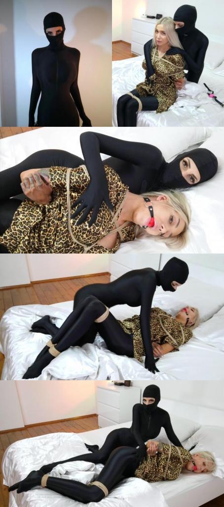 Zentai Ninja Girl and Dasha Kiss 睡衣光泽袜女，被性感淫荡zentai忍者绑架丢在床上玩弄，无助挣扎。<br><br>注：<br>预览图因为压缩过，所以有的略糊。但是视频都是2K/4K，请放心购买。<br>此次更新量大管饱，造成的刷屏，请大家海涵。<br><br><span style='color:#b0b0b0;'>[隐藏文字，购买后可见]</span>