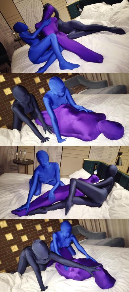 Zentai Madness part 1 三人游戏————下<br>两个淫荡zentai女同，绑架了睡袋女，将其丢到床上玩弄抚摸摩擦。<br><br>注：<br>预览图因为压缩过，所以有的略糊。但是视频都是2K/4K，请放心购买。<br>此次更新量大管饱，造成的刷屏，请大家海涵。<br><br><span style='color:#b0b0b0;'>[隐藏文字，购买后可见]</span>