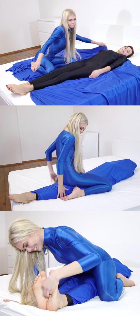 Two Girls and Blue Spandex Sheet 1——<br>这个系列之前原创区那边受限于供货方要求，价格搞得很贵，让很多朋友们爱而不得。<br>这次直接搬运区用合理的价格让大家好好的爽一爽。<br>买之前仔细甄别一下，买过的就不要再买了，没买过的就狠狠冲吧。<br><br>2——<br>此次更新量大，工作量超标。<br>大家参考预览图肯定能看懂的。所以文案就不哆嗦了，预览15秒也不选了。<br>更新期间造成的刷屏，请大家海涵。<br><br><span style='color:#b0b0b0;'>[隐藏文字，购买后可见]</span>