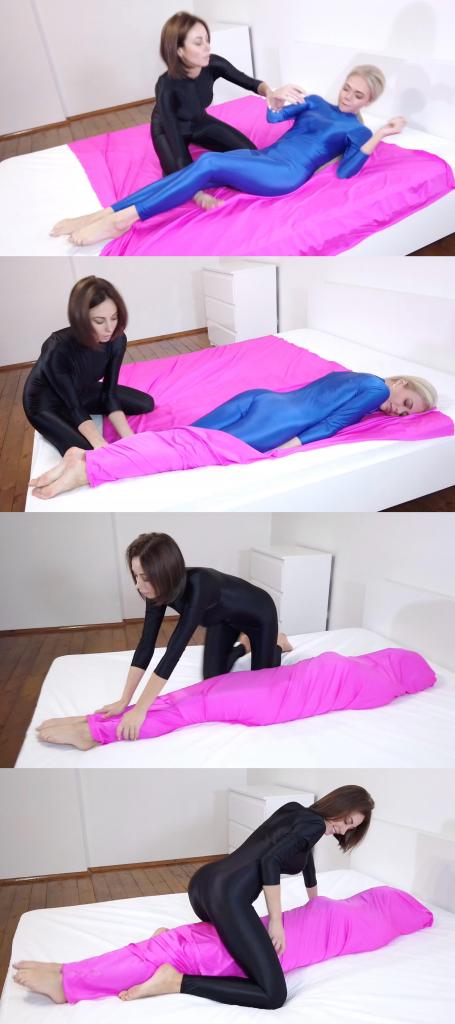 Two Girls and Pink Spandex Sheet 1——<br>这个系列之前原创区那边受限于供货方要求，价格搞得很贵，让很多朋友们爱而不得。<br>这次直接搬运区用合理的价格让大家好好的爽一爽。<br>买之前仔细甄别一下，买过的就不要再买了，没买过的就狠狠冲吧。<br><br>2——<br>此次更新量大，工作量超标。<br>大家参考预览图肯定能看懂的。所以文案就不哆嗦了，预览15秒也不选了。<br>更新期间造成的刷屏，请大家海涵。<br><br><span style='color:#b0b0b0;'>[隐藏文字，购买后可见]</span>