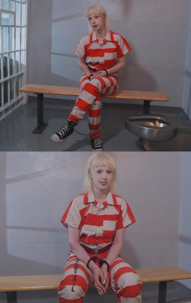 Prison Bound Productions First Interview With Kora Summers - BTS Interview With a Bondage Model &amp Prison Bound Productions First Interview With Kora Summers - BTS Interview With a Bondage Model & Kinkster While Handcuffed, Shackled, Wearing a Leather Transport Belt, and a Orange and White Striped Prison Jumpsuit and Converse Shoes 科拉·萨默斯是一位美丽、甜美、活泼，又常常有些滑稽的女孩。她非常喜欢被铐住、被锁起来，并以各种方式受到惩罚或羞辱。因此，她自然而然地喜欢穿上囚服，戴上真正无法挣脱的金属束缚装置，体验其他形式的监狱主题惩罚和束缚。<br><br>在这次首次采访中，科拉畅谈了她对这种癖好的喜爱之处，以及她创作这类内容的缘由，并直接回答了观众关于她最喜欢的束缚装置、囚服以及其他监狱相关内容的问题。她还分享了一些自己的幻想，并回答了一些她认为观众可能想知道的问题。<br><br>这是一段30分钟的无剧本、基本未经剪辑的采访，真实展现了科拉卸下伪装、回归本真时的模样。或许用“傻乎乎的”来形容她最为贴切。一个非常可爱的小丑女孩。<br><br>视频结尾还有大约一分钟的画面，是一些类似大富翁“入狱”卡片的卡通囚犯形象。这和这次采访有什么关系呢？你得看了视频才能知道。Kora Summers is a beautiful, sweet, playful, and often quite ridiculous girl. She absolutely loves to be cuffed, shackled, locked up, and punished or humiliated in many different ways. so quite naturally she loves to be dressed out in an inmate's uniform and made to wear very real inescapable metal restraints and experience other forms of punishment and bondage under the institutional themes.<br><br>In this first ever interview Kora talks a lot about what her favorite parts of this kink are, her reasons for making this kind of content, and weighs in to answer viewers direct questions about her favorite restraints, uniforms, and other aspects of prison related content, as well as shares some of her own fantasies, and offers a few answers to questions she thinks the viewers might like to know.<br><br>This is a 30 minute unscripted and largely uncut interview that really shows what Kora is like when she isn't acting and playing up a part. She is probably best summarized as 'a goof'. A very cute little harlequin jester of a girl.<br><br>There is also about 1 minute at the end of this video of some kinky cartoon prisoner characters in the style of a monopoly 'go to jail' card. How does that tie into this interview? You're going to have to watch it to find out.