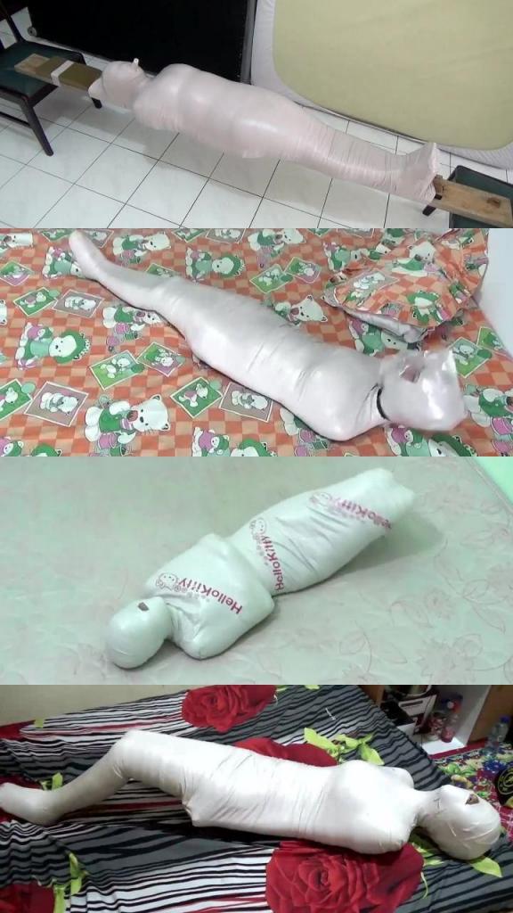 Compilation Ver.32 : Swimsuit Mummification (4 in 1) Compilation Ver.32 : Swimsuit Mummification is collection of mummification videos from Randy Mummify Editor's Choice, All videos start from the Main Scene (POV)<br>4 Scenes In Compilation : RM095, RM096, RM098 and RM100