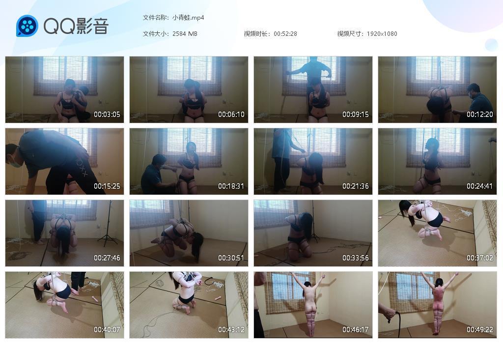 【绯影责束】起飞的小青蛙，被震跑的小青蛙，送一段大字sp的片段 线下活动之折腿吊缚，放下后进行震动，结果小青蛙逃跑了。参加活动的老板说，欠他们一次sp。之前的游戏由于当时购买次数较少，而被搁置了，这次捡回来，不在乎次数，就是揍。<br>感谢来参加活动老板的信任，希望你们玩的是开心的，只是下次别灌我酒了。<br>将后缀改为rar后继续解压。<br>定拍qq：540746370<br>解压密码：418828