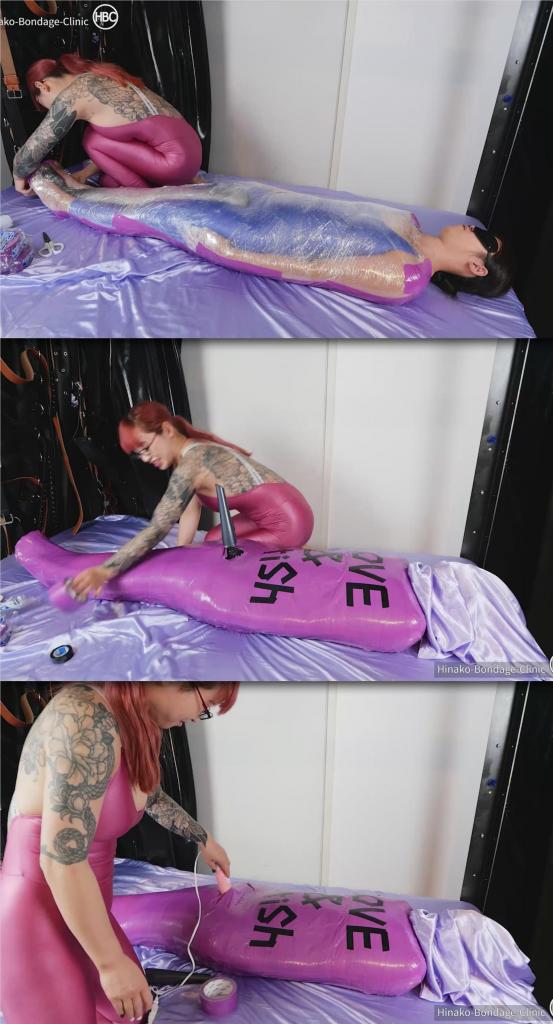 Love and Fetish Mummfication 片名：Love and Fetish Mummfication<br><br>这个是女M片，请喜欢此类的朋友购买，谢谢<br><br>Hinako mummifies her good female friend with purple tape. By request, she wrote Love and Fetish on her with tape.<br><br>Hinako用紫色胶带把她的好女朋友做成木乃伊。应要求，她用磁带在上面写下了《爱与恋物癖》。