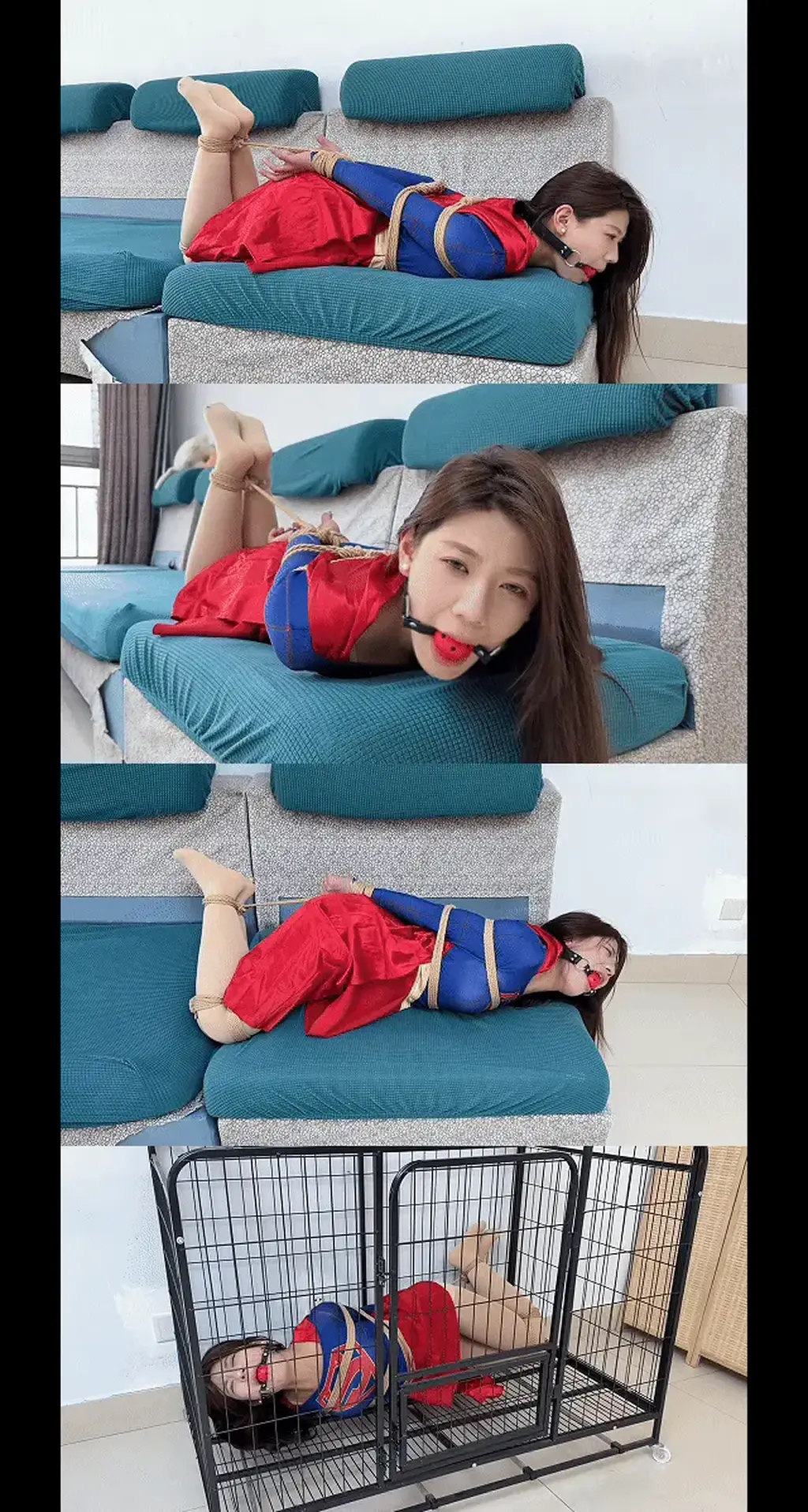《灵儿女超人肉丝驷马放置》【驷马口球】【放置挣扎】【口水特写】【肉丝玉足】 《灵儿女超人肉丝驷马放置》【驷马口球】【放置挣扎】【口水特写】【肉丝玉足】<br><br><span style='color:#b0b0b0;'>[隐藏文字，购买后可见]</span><br>剧情纯属虚构，请勿搬运转载！支持原创定拍！维护小圈生态！<br>最近更新和往期视频都相当精彩！挣扎类型，剧情类型，原创类型！单视频，纯享版，系列合集！<br>新老同好可以根据自己喜好和需求来进行选择，查看列表和目录！希望大家多多支持关注收藏！<br><br>本视频是由同好紫气东来定拍，我帮忙代发，感谢紫气东来对我的信任！<br>梦川工作室定制×超美灵儿×纯粹挣扎系列发布！<br>本集出演模特：<br>梦川灵儿饰演女超人<br>视频回归绳艺片最原始的出发点！灵儿女超人被驷马捆绑，口球堵嘴，被限制力量的她只能不停挣扎！<br>灵儿表现得非常不错，不仅有超高的颜值，还有超认真的态度！<br>梦川工作室在拍摄上，特写镜头抓得非常不错！<br>喜欢这种类型的小伙伴可以多多支持！<br><br>《福美礼品店》系列持续更新中！<br>同好紫气东来定拍《缚美记》系列同样持续更新！<br>《彩虹与黑猫》第二季筹备中，会有更多新角色登场！<br>《尤物收藏夹》系列还会有新模特登场！计划改在8月进行改版！<br>《她们的故事》系列持续更新中！<br>最近更新和往期视频都相当精彩！挣扎类型，剧情类型，原创类型！单视频，纯享版，系列合集！<br>新老同好可以根据自己喜好和需求来进行选择，查看列表和目录！希望大家多多支持关注收藏！<br>视频做了防搬运转载措施，不影响整体观看体验！<br><br>PS：希望大家多多支持原创定拍！您的支持就是我们定拍发布的动力！<br>同时把求生拉满，剧情纯属虚构，不对标现实人和事！只是小圈子自娱自乐观看！<br>其他系列视频也请大家多多支持！可以查看我的主页和合集帖子，小伙伴可以点进去逛逛！<br>下载白板文件后<br>1，文件重命名添加后缀.rar<br>2，输入密码解压<br>3，解压完成后，把刚刚解压出来的文件重命名添加后缀.rar<br>4，再次解压后，将这次解压的文件重命名添加后缀.mp4即可观看<br>温馨提醒大家不要在线观看，非常容易和谐。<br>还有就是如果小伙伴遇到解压说文件损坏，请在解压的时候，找到其他，勾选保留损坏的文件再点确定，<br>最后解压完成文件是存在没有损坏的，这是百度网盘下载之后的小bug<br><span style='color:#b0b0b0;'>[隐藏文字，购买后可见]</span>