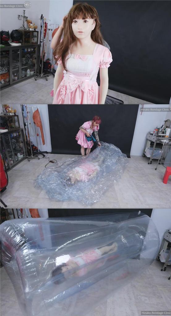 Female Mask Crossdresser Put Inside Vinyl Inflatable Tube 片名：Female Mask Crossdresser Put Inside Vinyl Inflatable Tube<br><br>这个是男M片，请喜欢此类的朋友购买，谢谢<br><br>As the title implies, a cross dresser is locked into skin colored full body tights, puts a wig on the female mask he is wearing and dons a maid outfit. He is then put into a giant inflatable transparent vinyl tube.<br><br>正如标题所暗示，变装者会穿上与肤色相近的全身上下紧身衣，在他戴的女性面具上套上一顶假发，并穿上女仆装。然后，他被放入一个巨大的充气透明乙烯基管中。