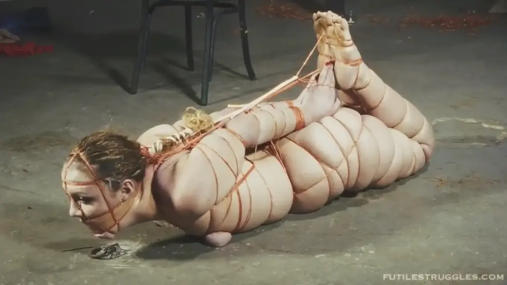 NOS - Diamondly Twine Hogtie - Episode 6 This Episode starts where Episode 5 ended. Diamondly endures an extremely tight twine hogtie. This is where Episode 5 ends.