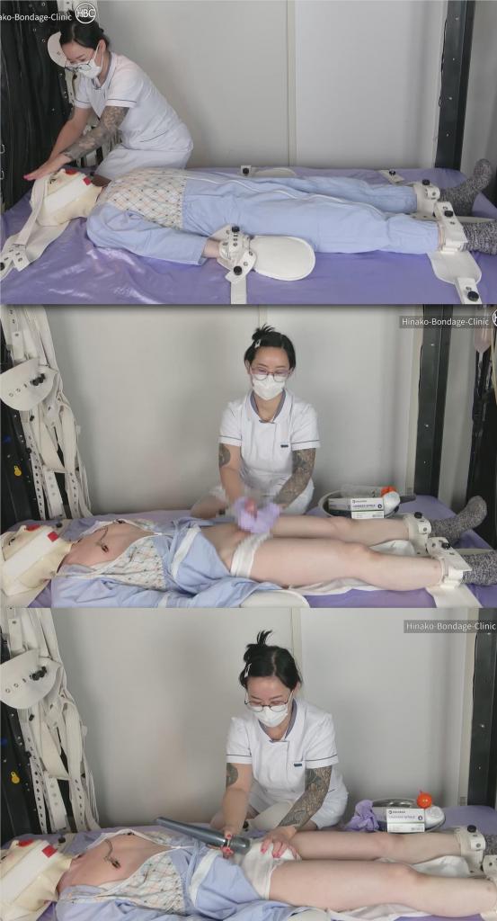Maintenance on Nurse Training Doll 片名：Maintenance on Nurse Training Doll<br><br>这个是男M片，请喜欢此类的朋友购买，谢谢<br><br>This is the nursing care doll that Nurse Hinako uses for training.<br>Today, she uses it to practice applying restraints and providing medical care, but it seems a bit of discharge has accumulated and she needs to perform maintenance in order to get it all out!<br><br>这是护士日菜子用来训练的护理玩偶。<br>今天，她用它来练习使用约束带和提供医疗护理，但似乎积攒了一些分泌物，她需要进行维护才能将其全部清除！