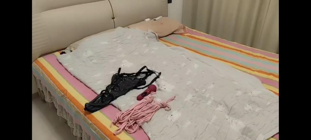 独自在家（自缚，堵嘴gc） 最近孩子们放假，一直没时间拍摄。好不容易趁着老公带孩子出去玩，自己得好好玩一会，换好自己喜欢的丝袜，轮流绑上。自己实在不会绑手，将就一下吧。。。。<span style='color:#b0b0b0;'>[隐藏文字，购买后可见]</span>
