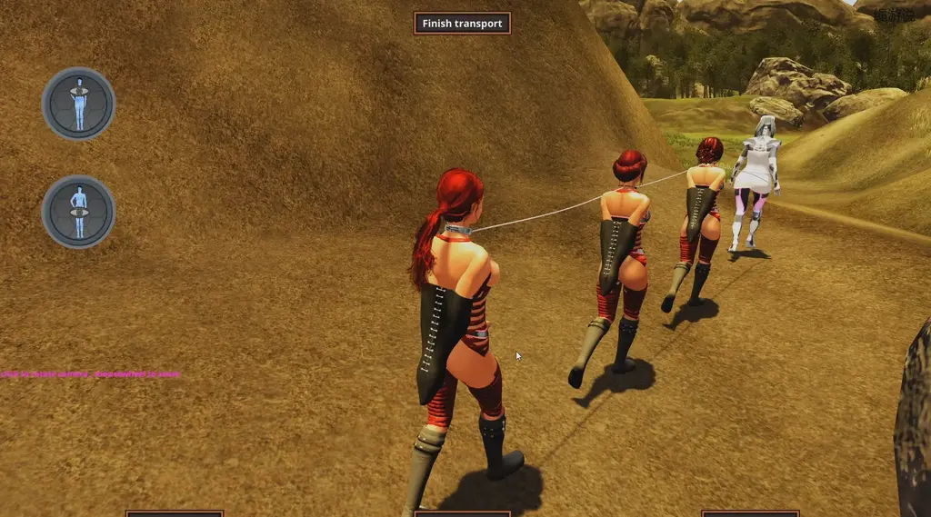 Bound in desire Alpha 0.46 《欲望束缚》是一款全 3D 第三人称角色扮演游戏，专注于色情和古怪的束缚冒险。<br>您扮演 Kyra，她是正在开发的前哨星球 Tau Centi 3 的新任技术经理。<br>你的工作本应轻松悠闲，只是监视一些女性机器人和机器人，但似乎人工智能有点分心，并重新定义了人类应该如何被束缚和约束。<br><br>特征<br>就像银河系一样，玩家可以探索一个完整的 3D 环境（这次是以第三人称视角）<br>一个淫荡的主AI，它特别喜欢看到人类被捆绑和束缚。（还有振动器）<br>你可以用主基地的建造装置建造捆绑和淫荡装置。你可以随意建造，但要小心，你需要资源。<br>一段通往淫荡故事的开始。<br>在故事或探索过程中解锁几套女孩服装。<br>女孩可以穿戴在身上的几件淫荡玩具（将在后续更新中扩展）。<br>游戏过程中的自由漫游模式，你可以找到新设备，与女孩们一起玩耍，或者观看她们独自或彼此玩耍。<br><br>控件：<br>W、A、S、D（通常=P）<br>C-蹲下<br>标签 - 库存<br>M - 地图和任务<br>Esc - 菜单<br>Shift - 慢走/蹲下<br>E - 与 NPC/玩具/设备/机器互动<br>G - 查找可行事件<br><br>更新日志：版本0.46（封闭测试版）<br>- 新增：约200帧视觉小说帧（主要是主线剧情和跪地机事件）<br>- 新增：带有自动穿透功能的新跪地机现在附加了一个AI生命事件（可能需要重建以注册）<br>- 新增：在卢卡斯基地可以找到围裙<br>- 修正：嘴巴扩张器拆除机的AI实时事件不应再阻挡玩家<br>- 修复：增加了卢卡移除凯拉肛塞的选项<br>- 修复：遮挡剔除<br>