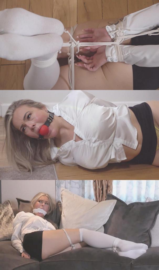 Charley in: Intruder Who Just Can’t take it Any More Breaks in &amp; Ties &amp; Gags the Hot Sassy N Charley in: Intruder Who Just Can’t take it Any More Breaks in & Ties & Gags the Hot Sassy Neighbour Scientist & Stuffs Her Fat Trap Up Bristol Fashion! 嗯，阿特维尔小姐，这位身材火辣、美艳绝伦的亚马逊女科学家，拥有令人叹为观止的修长美腿和足以让任何男人神魂颠倒的曼妙曲线，几个月来一直让害羞的邻居查理神魂颠倒。她高挑而聪慧，机智过人，言辞犀利如激光般直击人心，让他每晚透过窗户凝视她时，既感到畏惧又深深着迷。她丰满的胸部在紧身的实验服和休闲背心下呼之欲出，修长紧致的大腿藏在标志性的及膝袜里，袜子紧紧包裹着她的小腿，宛如第二层肌肤。他再也无法忍受——对她那桀骜不驯的魅力的渴望占据了他的全部思绪，直到一天晚上，他心跳加速，悄悄溜进了她家未上锁的后门。<br><br>他刚踏进客厅，查理就转过身来，发出了一声性感的惊呼，她那双祖母绿般的眼睛闪烁着惊讶的光芒，随即化作了电流般的兴奋。她没有反抗，只是在他靠近时，摆出了一个略带挑衅的姿态。他轻轻地将她的手腕拉到背后，用事先准备好的柔软绳索紧紧地绑住。他的手拂过她温暖的肌肤，让她强壮的身体一阵颤栗。她本能地弓起背，挺起丰满的胸部，呼吸急促起来。他突如其来的大胆让她感到兴奋，内心深处某种渴望被点燃。<br><br>他引导她走到沙发旁，她瘫坐在上面，及膝长袜在沙发垫上滑动，她扭动着身子，试探着绳索的松紧。他从口袋里掏出一块厚厚的布，塞进她丰满的嘴唇之间，把她肥硕的嘴巴塞得鼓鼓囊囊的。接着，他又用一条长长的布条紧紧地缠住她的头，用力收紧，固定住。查莉被堵住嘴，发出低低的呻吟，她迷离的眼神中充满了情欲。她在沙发上性感地挣扎着，被束缚的身体扭动着，袜子也俏皮地踢来踢去，她亚马逊女战士般的肌肉每一次收缩，都让两人之间的激情更加炽热。<br><br>她这副模样——嘴里塞着东西，扭动着身体，丰满的乳房随着每一次闷闷的呼吸起伏——让他更加兴奋。他看着她扭动着臀部，及膝长袜在灯光下闪闪发光，她仿佛在为他表演，而她敏锐的头脑显然沉浸在失去控制的快感中。那块布塞得她嘴里满满的，平时那些俏皮话现在变成了滚烫的、颤抖的低吟，让他心跳加速。<br><br>后来，查莉抓住机会，用她那双穿着长袜的长腿蹦蹦跳跳地朝前门跑去，被绑住的双臂让她保持平衡，胸部随着每一次弹跳诱人地晃动。入侵者及时抓住了她，用强壮的双臂把她抱起来，带回房间中央。她对着嘴里的布咯咯地笑着，眼神里闪烁着狡黠和欲望，他把那块布换成了一个又大又饱满的球形口塞。他将那东西深深地塞进她的牙齿之间，紧紧地扣上，直到她丰满的嘴唇完美地包裹住那颗闪亮的红色球体，嘴角已经开始泛起晶莹的口水。<br><br>现在，她以一种最令人愉悦的方式彻底安静了下来，他把她捆绑成一个紧紧的猪蹄状，绑在柔软的地毯上，绳子连接着她的手腕和脚踝，并将她的膝盖高高拉起。查莉强健的身躯性感地弯曲着，丰满的胸部紧贴着地板，穿着袜子的双脚在她身后挑逗地摆动着。这个姿势让她完全任他摆布，但她每一次用力的扭动和压抑的呻吟都充满了纯粹的、双方自愿的快感，她兴奋地试探着束缚。<br><br>入侵者欣赏着自己的杰作，双手抚摸着她无助地扭动的身体，查莉的目光灼灼地锁定在他身上，带着炽热的邀请。她那桀骜不驯的科学家精神比以往任何时候都更加炽烈，被布里斯托尔式的束缚和捆绑，将他们禁忌的幻想变成了一个充满激情的爆炸之夜，她敏锐的头脑屈服于令人兴奋的感觉浪潮。Mmmm, Miss Atwell, the next-level gorgeous busty Amazon scientist with legs that stretched for days and curves that could make any man forget his own name, had been driving her shy neighbour wild for months. Towering and brilliant, her sharp wit cut through conversations like a laser, leaving him intimidated yet utterly captivated as he watched her through the window each evening. Her full, heaving breasts strained against tight lab coats and casual tanks, while her long, toned thighs disappeared into those signature knee-high socks that hugged her calves like a second skin. He couldn’t take it anymore—the fantasies of claiming her sassy energy consumed him until one night he slipped through her unlocked back door, heart pounding with raw desire.<br><br>The moment he stepped into her living room, Charley turned with a sultry gasp, her emerald eyes sparkling with surprise that quickly melted into electric excitement. No resistance, just a playful challenge in her stance as he closed the distance. He gently pulled her wrists behind her back, binding them snugly with soft rope he’d prepared, his hands brushing her warm skin and sending shivers through her powerful frame. She arched her back instinctively, pushing her massive bust forward, her breath quickening as the thrill of being overpowered by his sudden boldness ignited something deep and hungry inside her.<br><br>He guided her to the sofa, where she sank down, her knee-high socks sliding along the cushions as she tested the ropes with delicious little squirms. From his pocket came a thick rag, which he eased between her plump lips, stuffing her fat trap full until her cheeks bulged. A long strip of cloth followed, wrapped tightly around her head and cinched hard to lock it in place. Charley moaned softly into the gag, her eyes half-lidded with arousal as she struggled sexily on the sofa, her bound body writhing and her socks kicking playfully, every flex of her Amazonian muscles only heightening the heat between them.<br><br>The sight of her like this—gagged and squirming, her enormous breasts rising and falling with each muffled breath—pushed him further into ecstasy. He watched her hips roll, the knee-high socks gleaming under the lamp light as she put on a show just for him, her sharp mind clearly revelling in the loss of control. The rag filled her mouth so completely that her usual sassy quips were reduced to hot, vibrating hums that made his pulse race.<br><br>Later, seizing her chance in the game, Charley hopped toward the front door on those long, sock-clad legs, her bound arms keeping her balance as her chest bounced enticingly with every bounce. The intruder caught her just in time, scooping her up with strong arms and carrying her back to the centre of the room. She laughed into her gag, eyes dancing with mischief and lust as he replaced the rag with a big, juicy ballgag. He strapped it deep between her teeth, buckling it tight until her full lips stretched beautifully around the shiny red sphere, drool already beginning to glisten at the corners.<br><br>Now fully silenced in the most delicious way, he trussed her up into a tight hogtie on the soft rug, ropes connecting her wrists to her ankles and pulling her knees high. Charley’s powerful body curved erotically, her busty chest pressed against the floor and her socked feet waving teasingly behind her. The position left her completely at his mercy, yet every strained flex and muffled moan screamed pure, consensual pleasure as she tested the bonds with excited energy.<br><br>The intruder admired his handiwork, running his hands along her helpless, writhing form as Charley’s eyes locked onto his with fiery invitation. Her sassy scientist spirit burned brighter than ever, stuffed and bound Bristol fashion, turning their forbidden fantasy into an explosive night of passion where her sharp mind surrendered to waves of thrilling sensation.