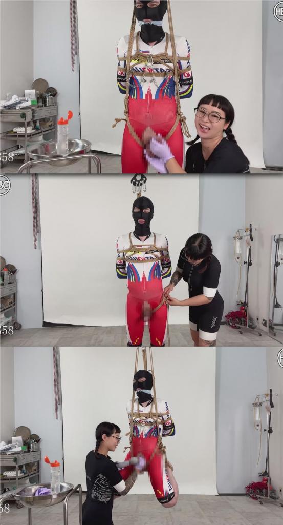 Cycling suit Rope bondage 片名：Cycling suit Rope bondage<br><br>这个是男M片，请喜欢此类的朋友购买，谢谢<br><br>The two of us wore cycling clothes and did rope bondage, hanging, glove handjob, electric massager, nipple play, and cloth gag!<br><br>我们俩穿着骑行服，做了绳索束缚、悬挂、手套手淫、电动按摩、乳头游戏和布塞口！