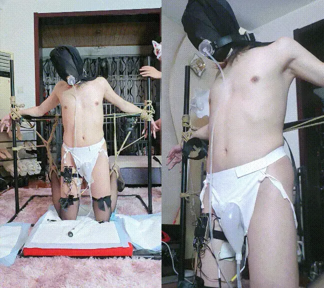 【妤妤cdsm·室内篇】不失禁挑战！失禁的惩罚是自己喝掉哦~自产自销器+电击肛塞&贴片+跪立捆绑+双层丝袜套头+TKSP=小男娘生理内循环三次！ 今天小男娘的任务是提前喝了2升水憋尿3小时后在龙门架上坚持1小时不失禁，成功才可以奖励高潮，失败的话不仅禁止射精，而且每失禁一次捆绑时间再加10分钟，自己刚漏出的尿还会被水泵直接送回到嘴里！主人更是威胁说敢漏出来一滴到外面没喝进去就要进行难以想象究极非人的惩罚……是尽量憋住少喝一点呢还是干脆一次放空少遭点罪？其实小男娘根本没得选……一开始主人还简单放置给小男娘一线希望，眼看时间快到了直接加大力度又电又挠又打，小男娘根本控制不住被强制失禁了3次，最后一次大放水居然连喝40秒才喝完……好在没有漏到地上，最终一个半小时结束了这次挑战。<br><br>网站托管库版本有3GB大小限制，放置部分有加速，失禁部分为原速；网盘中为高清2K版本未压画质未加速原速度总时长1小时30分，限制单个文件大小所以使用分卷压缩，把分享链接中的所有文件下载到同一文件夹之后再解压<br>解压密码<span style='color:#b0b0b0;'>[隐藏文字，购买后可见]</span><br><br>西安线下调教体验、定拍联系：<br>Q：2807688463<br>2669055139<br>v：XYbzgzs101<br>工作室x/tg同号：@Xxbeauty04<br>演员x：@dogeggm