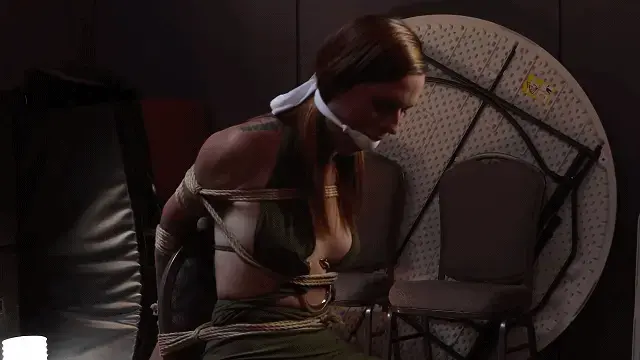 Kimberly Jay 07-31-26 【roper放置】真空穿搭上阵，直臂椅子固定。Alternate view of this chair tie.