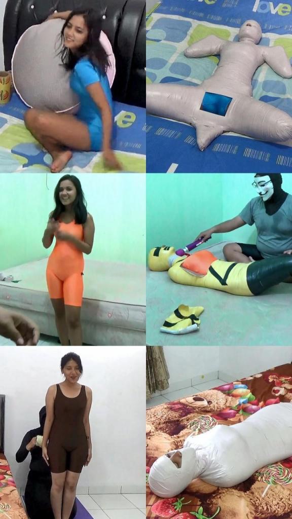 Compilation : 3 Scenes Pretty Girl Mummification 3 Compilation Ver.66 : 3 Scenes Pretty Girl Mummification is collection of mummification videos from Randy Mummify Editor's Choice, All videos start from the Main Scene (POV)<br>3 Scenes In Compilation : RM079, RM082 and RM117