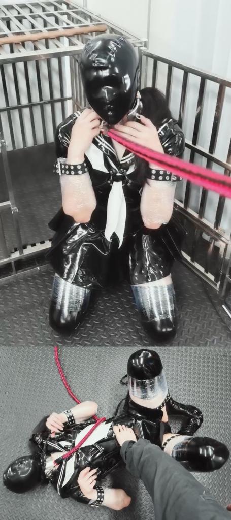 【ラバー全頭目隠し四肢拘束呼吸止め】complete plan 乳胶JK制服   乳胶微孔头套   胶带封孔窒熄   快乐棒强高   挣扎<br><br><span style='color:#b0b0b0;'>[隐藏文字，购买后可见]</span>