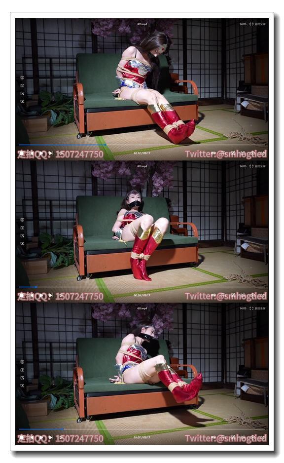 哈莉奎因工作室第八十六部定拍集锦-小淦出演-超级女侠的无奈-堵嘴-第一集 剧情简介：<br>模特：小淦出演<br>超级女侠套装，丝袜堵嘴 胶带封嘴。<br>歹徒发现超级女侠的弱点，趁机束缚捆绑。<br>感谢QQ好友：“漫威DC粉”资助的定拍费用，小女这厢有礼了:-P<br>定拍微信：Harley66Quinn<br>Twitter：@tightfantasy<br>本工作室目前就我一个人，即是工作室负责人，同时也是模特。我是外聘摄影师，按照我需要的剧情拍摄作品<br>请大家多多关照我哟~<br>也可定拍作品~<br>本人不串场，其他工作室暂不需要合作<br>定拍微信：Harley66Quinn<br>Twitter：@tightfantasy<br>欢迎有此爱好的姐妹们，加我QQ：3958739007，有兴趣的可以一起来玩~
