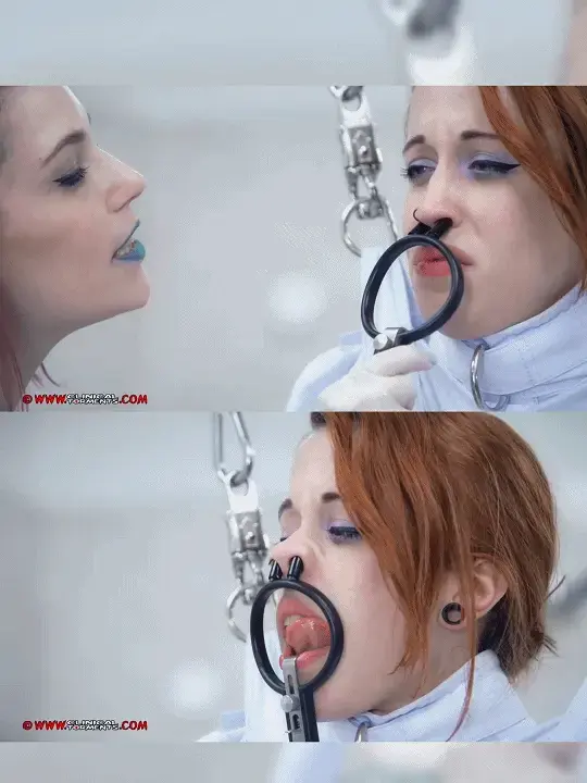 A HIGH VOLTAGE TREATMENT - PART THREE  【中文金丝雀系列】TAG：小众口/鼻/乳夹、拘束衣、电击、芭蕾舞鞋。Nurse Silvia Rubi & Lilyan Red 