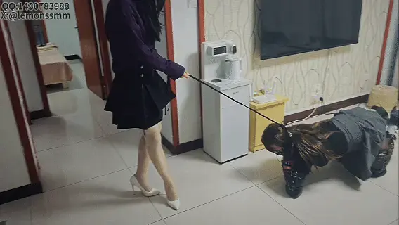 伪娘抖Mk9调教爬行 伪娘抖Mk9调教体验，先郊狼电击加爬行训练，后震动棒强制刺激。