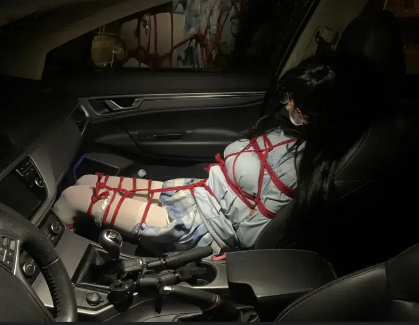 车内绑架开出去溜一圈，期间她紧张的不行，还要被S乱摸 晚上回家的时候临时兴起就给捆起来了<br>虽然是夜间，但是街上还是有不少人<br>期间不断地摸她私处，甚至用震动棒玩她下面<br>模特是可爱的小南梁<br>固定机位安全拍摄