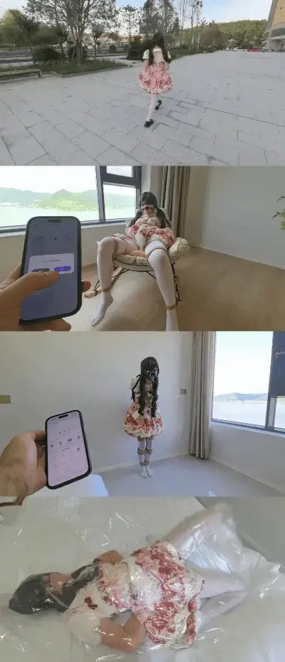 ◤暴走的小萝莉◢前方高能，建议降低音量，诱骗洛丽塔小姐姐，迷晕捆绑，电击✙波波贝调到小妹跪地求饶主动口示好，单手套并腿，绑腿P机✙皮鞭SP高C到双腿发抖，痛得嚎啕大哭，真空袋极限状态，绝望的疯狂挣扎， 路边遇到一个可爱的洛丽塔小姐姐，尾随过去装成短视频博主，提出给500元拍一套照片，小姐姐犹豫再三之后同意来到住处被男主迷晕捆绑调教<br>内容比较极限，惨叫略大，建议降低音量观看<br>洛丽塔小姐姐从昏迷中逐渐苏醒过来，发现眼前一片黑，嘴也被大大的口球堵上了，身体被捆住动弹不了，恐惧中的小姐姐开始慌了，一边挣扎一边求救，突然，下体的波波贝启动了起来，小姐姐被波波贝逐渐引入高C，随之电击器也被打开了，突然的一阵痉挛让她不知所措，波波贝的高C和电击器的疼痛痉挛交织在一起，她努力的挣脱腿上的绳子试探性的小步的往前迈，电击器的升高让她跪倒在地，此时的小姐姐意识到不可能这么简单，痛苦的哀嚎跪地求饶，摸索着跪着走向男子的裆部主动示好，表示自己愿意配合不要伤害自己。<br>单手套绑腿P机突然的插入让小姐姐很快的进入高C逐渐迷失自我，电击器的运作让她又清醒了过来，双腿颤抖着的同时，啪～皮鞭一下一下的抽在身体的敏感位置，手臂，腿部，浑身被打得到处都是红扑棱，这皮开肉绽的感觉让她瘫坐在地上✙嚎啕大哭<br>真空袋极限状态，不留一丝空气，绝望的疯狂挣扎，昏迷后嘴唇发紫，小便失禁，等她还没完全清醒过来的时候装箱放回诱骗来的起点位置转身离开。<br>剧情需要，模特在安全措施确保下拍摄，真空袋很危险，请勿模仿。<br>