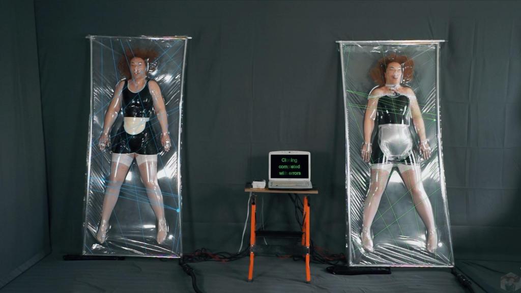 Cloning Maid Sonya with a vacuum bed Maid Sonya is no longer able to cope alone in Mr. Bob's domain. That's why he offered to clone her. The girl agreed. All the more reason to work with herself is very pleasant. But during the process, a small mistake occurred and her clone was a bit aggressive.