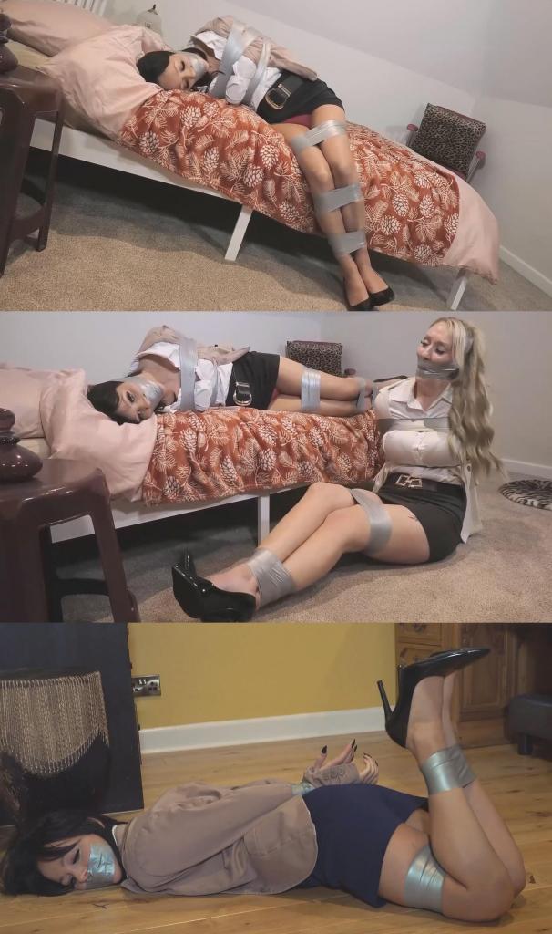  Lucie Raven &amp; Rachel in: Sultry Real Estate Phony Disrespects the Wrong One &amp; Gets Her Cove Lucie Raven & Rachel in: Sultry Real Estate Phony Disrespects the Wrong One & Gets Her Cover Insta-Blown – Now, to DEAL with Her Snooping Ass!!  小心了，你这乌黑秀发的绝世美人，这是个陷阱！他们已经盯上你了，你那张伶牙俐齿只会让你更快地陷入更深的麻烦！没错，你惹错人了，他的触角（我们必须保证，仅仅是触角）已经竖了起来，亲爱的女士，你完蛋了！这位美人被抓住，粗暴地用手捂住嘴，让她无法说话。在任何人看到或听到她之前，她就被迅速带到二楼的楼梯平台上，然后被藏了起来，嘴巴被堵住，双手被绑，不见人影。现在，该怎么处置她呢……？<br><br>另附：自动访问困境以及对这位彻底落网的卧底美女的严重冲击！！<br><br>她曼妙的身躯被捆绑，嘴巴被厚厚的银色胶带封住——嘴唇被好几条胶带封住，这位漂亮的卧底在里面嘟囔着，拼命地扭动着……但这都没用！她被彻底抓住了！<br><br>美艳动人的新人雷文小姐是一名卧底特工，她的任务是伪装成房地产经纪人，协助警方捣毁一个臭名昭著的土地犯罪团伙（姑且不论这团伙究竟是什么）。这个团伙以富丽堂皇的边境庄园为据点，进行着极其可疑的房产交易。美艳动人的露西扮演着房地产经纪人的角色，尽职尽责地帮助团伙成员搬运物品进出庄园——一切顺利。<br><br>然而，她却越权行事，命令手下去做一些事情。语气粗鲁得令人难以置信！手下离开后，露西觉得自己即将抓到他们的把柄，于是打电话给她的上司汇报情况。然而，就在露西打电话的时候，那个脾气暴躁、难以控制情绪的手下从门后探出头来偷听，而露西浑然不觉，他把一切都听得一清二楚。<br><br>通话结束前，他消失了。露西小姐浑然不觉，一边琢磨着他要多久才能回来，一边趁他离开的空隙在房子里四处闲逛……就在这时，她被他抓住，带到一个房间，捆绑起来并堵住了嘴。值得一提的是，他用的是胶带（脚踝、大腿和手腕都被胶带缠住，嘴上还用一块布条紧紧地封住了）。<br><br>​​露西拼命挣扎了一番后，他的手下回来解释了情况，并进一步捆绑了她（脚踝、腿部其他部位、胸部）。露西被绑住后继续挣扎，他的手下得到许可，可以转移这位卧底房地产女郎了。露西被绑着嘴巴，留在那里，而那个变态则去告诉其他人她是卧底。<br><br>过了一会儿，他回来了，问她来这里干什么，为什么会在这里。他还决定把她往里挪挪——说是为了安全起见。露西的嘴被胶带封住，让她更加安静。<br><br>很快，他把这位性感尤物藏到某个高度机密的房间里，再次封住她的嘴，让她挣扎求生，好让我们大饱眼福！<br><br>过了一会儿，我们的手下把她裹起来，用胶带缠住她的嘴和头，发出呜咽声的她只能在里面扭动挣扎，而他们则忙着准备出发的货车！与此同时，他已经离开了。但露西仍然在床上挣扎，精彩的部分也由此展开：这位身材火辣、长腿迷人的女特工（当然，现在她已经暴露了）在床上翻来覆去，错误地以为这样就能挣脱束缚。哦，我们真心希望她能尽快脱身。这些人看起来真是坏透了，不过，他们不都是坏蛋吗？对了，你觉得瑞文小姐怎么样？真是个尤物，不是吗……嗯……哦，我们真心希望她能尽快脱身。这些人看起来真够坏的，不过，他们不都是坏蛋吗！现在，他们抓到的那个刚刚出柜的女人是谁？咦！是雷小姐！！Look out, you raven-maned BEAUTY, it’s a trap! They’re on to you and your spicy mouth has only gotten you into hotter water all the quicker! Yep, you pissed off the wrong crook and his antennae (just his antennae, we must assure) is up and you, Dear Madam, are cooked! Grabbed and roughly handgagged into silence, the restrained stunner is whisked across the second-floor landing before anybody can see or hear her and stashed, gagged and bound out of sight. Now, what to DO with her…??<br><br><br>Also includes: The Automatic Access Dilemma & a Serious Shock for That Utterly Captured Infiltrator Beauty!!<br><br><br>Her gorgeous body is bound and mouth slapped up with strong silver tape - lips sealed with multiple strips, the comely infiltrator mumbles and fidgets most vigorously…  But it’ll do her no good! She is caught, well and truly!<br><br><br>Gorgeous newcomer Ms Raven is an undercover op who has been tasked with posing as a real estate agent to help take down a well-known land-crime (whatever that is) group, who are using the glorious Borderland Mansions as their current base of operations for their highly dodgy property dealings. Gorgeous Lucie plays, to a fault, the role of estate agent helping our group move things in and out of house - without any issues.<br><br><br>However, she over-steps and tells the henchman under her steam to go complete some tasks for her. Brusquely, to say the least! Once he leaves, Lucie believes she is close to catching them in the act and places a call to her boss whom she fills in. However, whilst Lucie is on the phone, that anger-management-dealing-poorly-with-etc-etc henchmen leans in around eh door to eavesdrop, and without the babe noticing, he overhears everything.<br><br><br>Before the call ends, he disappears, and Ms Lucie, blithely unaware, wonders how long it is taking him and explores the house while he is gone… And so, whilst looking, she is grabbed by him and is taken to a room to be tied up and gagged, for which, you might like to know, he’ll be using tape (ankles, thighs and wrists, with a cloth detective gag tied snugly over her mouth).<br><br><br>Following some prime struggling, our Hench comes back to explain what’s going on and secures Lucie even more (ankles, rest of legs, chest area) Lucie struggles some more whilst secure, with our henchmen getting the go ahead to move our undercover real estate babe. Bound and gagged Lucie is left there whilst this creep goes and tells the rest about her being undercover.<br><br><br>After a while, he returns, asking her questions about what’s she doing and why she’s here. He also decides to move her in a bit - for safety reasons. Lucie is then gagged with strips of tape to keep her even more quiet.<br><br><br>He soon has the spicy beauty all hidden away in a top-secret room somewhere where she is again gagged and left to struggle it out for our pleasure!<br><br><br>After a while Our Henchmen bundles her away stuffs and wraps more tape around her mouth and head, the mmmmpppphhhing babe is left to squirm while they prepare the van ready to go! In the meantime, he is gone. But Lucie remains thrashing around on a bed, and that’s where the excitement continues as the hot long-legged infiltrator (now exposed, of course) thumps around, thinking wrongly that this will somehow get her loose. Oh, we do hope she gets free soon. These seem like real bad dudes, but then, don’t they all! What do you think of Ms Raven by the way? Quite something, isn’t she… Mmmmmm. Oh, we do hope she gets free soon. These seem like real bad dudes, but then, don’t they all! And now, who is that they have who has just made her way out of the closet. Huh! Ms Lei!!