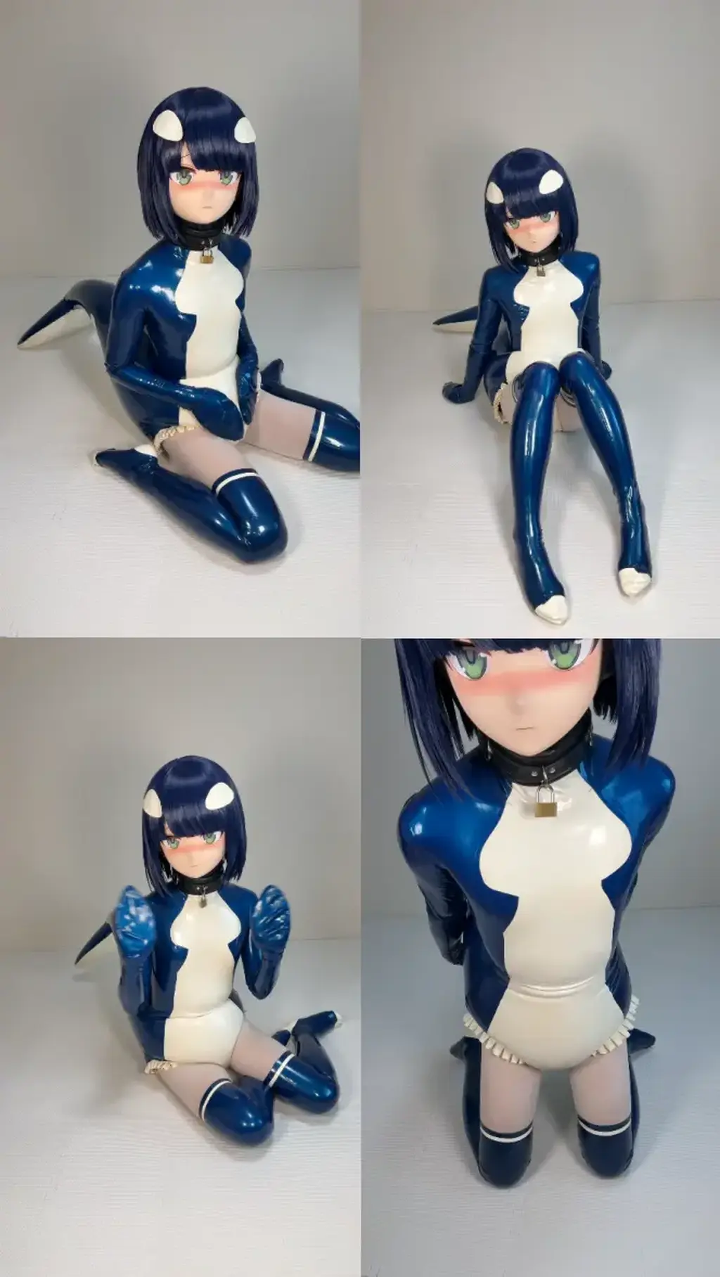 しゃちおむ詰め② <span style='color:#b0b0b0;'>[Hidden text will display after purchase]</span><br>シャチおむつでまったりしたり、ぷにぷにしたりする動画です！<br>乳胶、乳胶紧身衣、头壳、kig、kigurumi