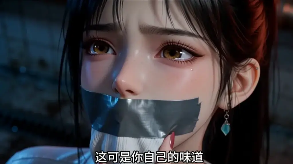 被绑架的校花2 被迫吃狗食的校花被千金大小姐强行录制下来后，继续强行折腾千金大小姐给她灌注甘油使其强行排泄。最后用水枪冲洗，接着拿出校花跑步的臭袜子，塞进校花嘴里，并用胶布封住嘴，防止她吐出，校花被熏得连连干呕。最后被戴到特殊房间，继续调教。
