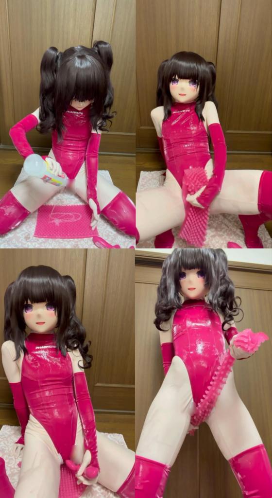 Masturbating with a Trendy Textured Toy Yumemi finishes her leotard series with a textured toy covered in bumps. After applying lubricant, she rubs it against her most sensitive areas until the repeated stimulation overwhelms her; the edit also captures how loudly she reacts.