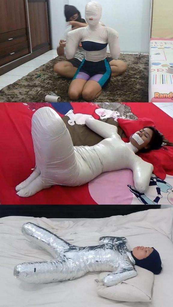 Compilation : 3 Scenes Of Butterfly Style Mummification 3 Compilation Ver.80 : 3 Scenes Of Butterfly Style Mummification is collection of mummification videos from Randy Mummify Editor's Choice, All videos start from the Main Scene (POV)<br>3 Scenes In Compilation : RM027, RM041 and RM161