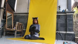 【zentai】野性恩典 身着流畅的豹纹紧身衣，在柔和的灯光下，展现出一种低调的野性优雅——姿态优雅、行云流水，毫不费力地吸引着人们的目光。????<br>醒目的图案和柔和的姿态，将野性与宁静完美融合，在直觉与沉稳之间形成了一种静谧的和谐。